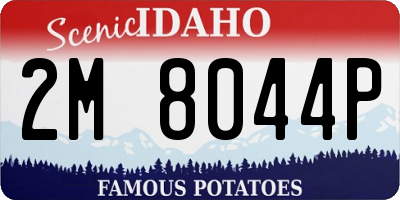 ID license plate 2M8044P