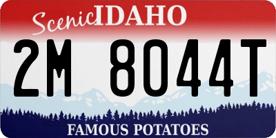 ID license plate 2M8044T