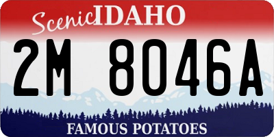 ID license plate 2M8046A