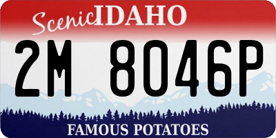 ID license plate 2M8046P