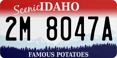 ID license plate 2M8047A