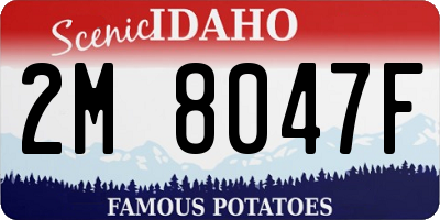 ID license plate 2M8047F
