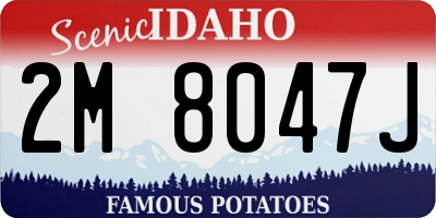 ID license plate 2M8047J