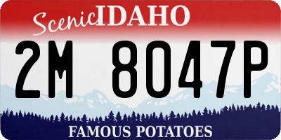 ID license plate 2M8047P