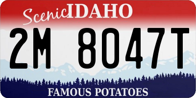 ID license plate 2M8047T