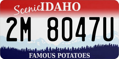 ID license plate 2M8047U