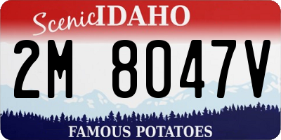 ID license plate 2M8047V