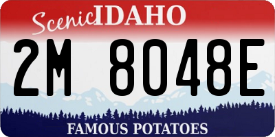ID license plate 2M8048E