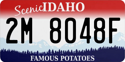 ID license plate 2M8048F