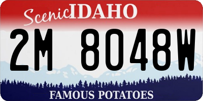ID license plate 2M8048W