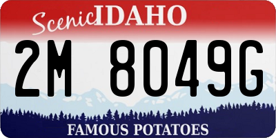ID license plate 2M8049G
