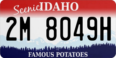 ID license plate 2M8049H