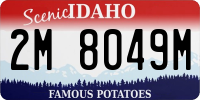 ID license plate 2M8049M