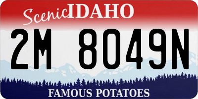 ID license plate 2M8049N