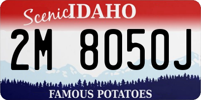 ID license plate 2M8050J
