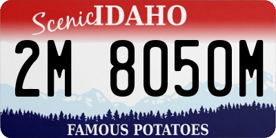 ID license plate 2M8050M