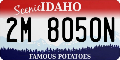 ID license plate 2M8050N