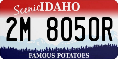 ID license plate 2M8050R