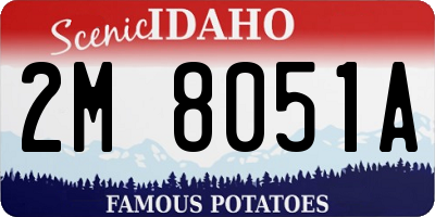 ID license plate 2M8051A