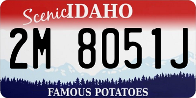 ID license plate 2M8051J
