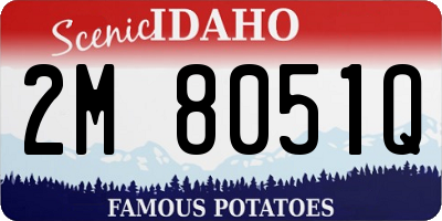 ID license plate 2M8051Q