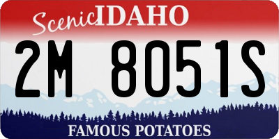 ID license plate 2M8051S
