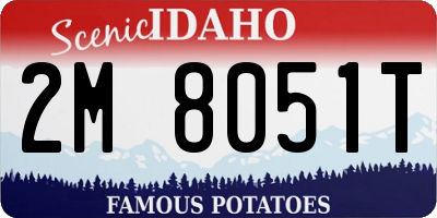 ID license plate 2M8051T