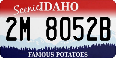 ID license plate 2M8052B