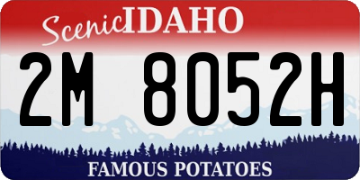 ID license plate 2M8052H