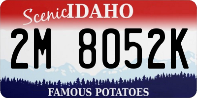 ID license plate 2M8052K