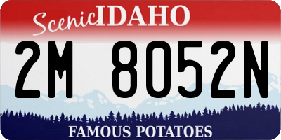 ID license plate 2M8052N