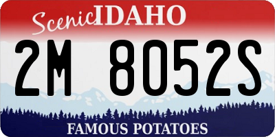 ID license plate 2M8052S