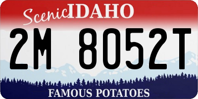 ID license plate 2M8052T