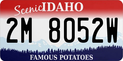 ID license plate 2M8052W