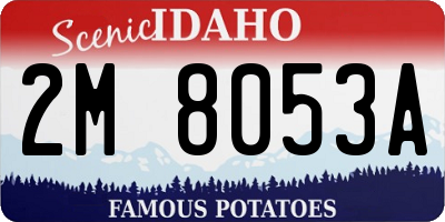 ID license plate 2M8053A
