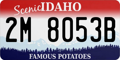 ID license plate 2M8053B
