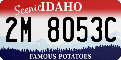 ID license plate 2M8053C