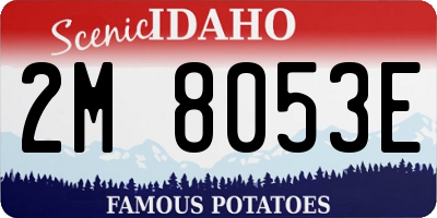 ID license plate 2M8053E