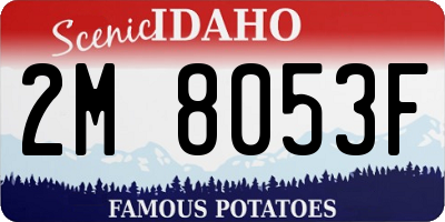 ID license plate 2M8053F
