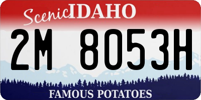 ID license plate 2M8053H