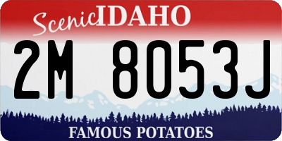 ID license plate 2M8053J