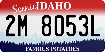 ID license plate 2M8053L