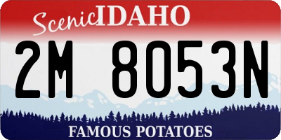 ID license plate 2M8053N