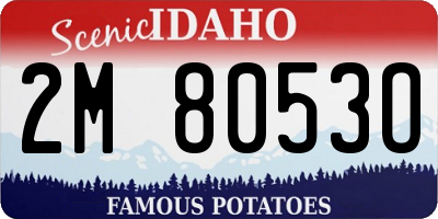 ID license plate 2M8053O