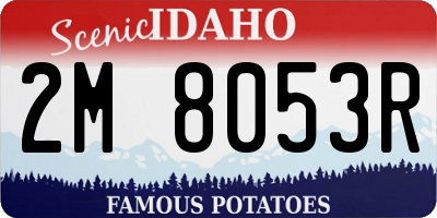 ID license plate 2M8053R