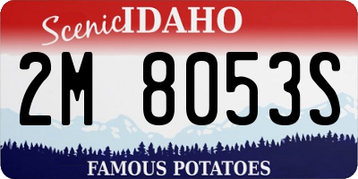 ID license plate 2M8053S