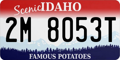ID license plate 2M8053T