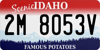 ID license plate 2M8053V