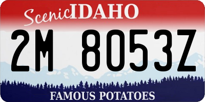 ID license plate 2M8053Z