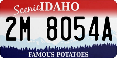 ID license plate 2M8054A